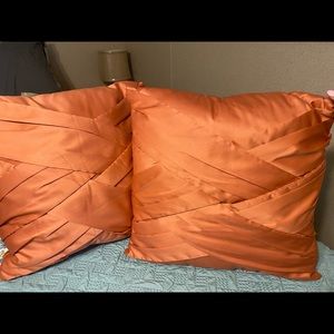 Peach pillows